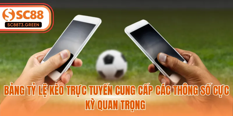 Bảng tỷ lệ kèo trực tuyến cung cấp các thông số cực kỳ quan trọng 